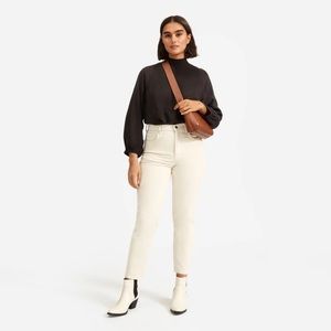 Everlane The Cheeky Straight Corduroy Pant Bone Size 28